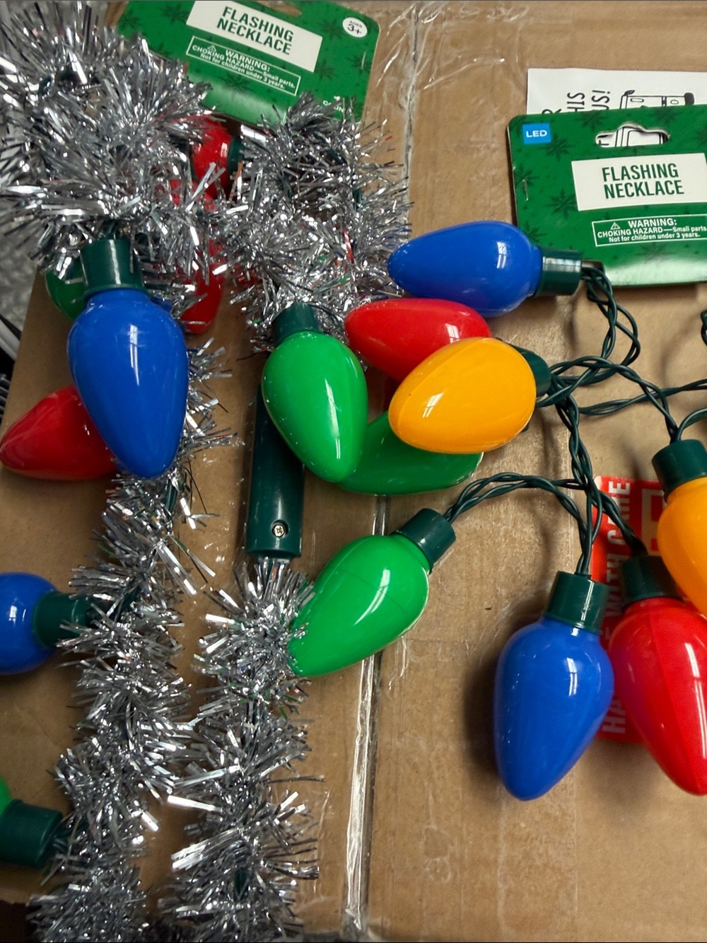 ❣️5/$25❣️ Festive Multicolor LED Holiday necklaces - your choice